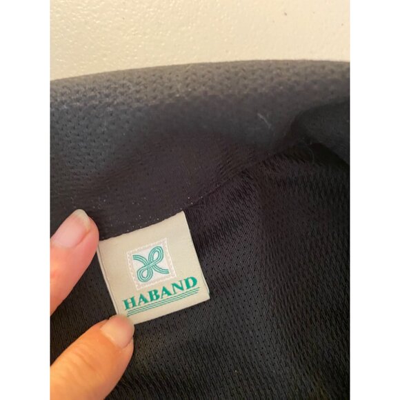 Haband Mens Black Polyester Short-Sleeve Zip-Up Jacket Snap Pockets XL - Picture 4 of 9